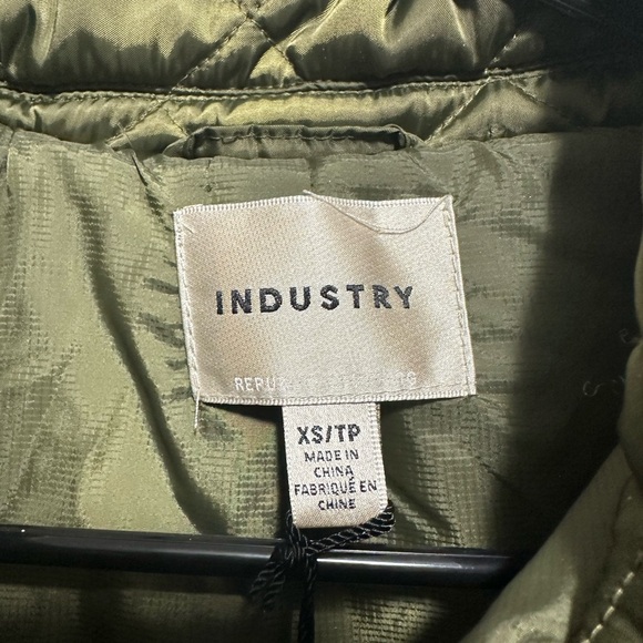 Vintage Y2K Women's Quilted Olive Puffer Jacket new with tags - Picture 12 of 12